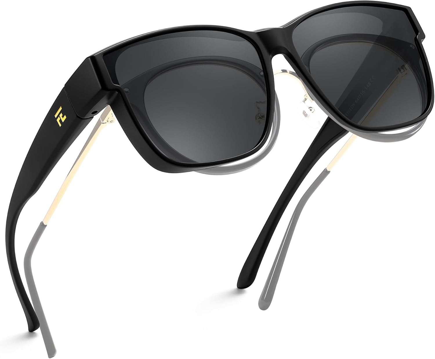 Поляризованные солнцезащитные очки FEISEDY для женщин, надеваемые поверх очков, солнцезащитные очки для вождения с защитой UV400, артикул B0250, Matte Black Frame - Grey Lens
Поляризованные солнцезащитные очки FEISEDY для женщин, надеваемые поверх очков, солнцезащитные очки для вождения с защитой UV400, артикул B0250, Matte Black Frame - Grey Lens