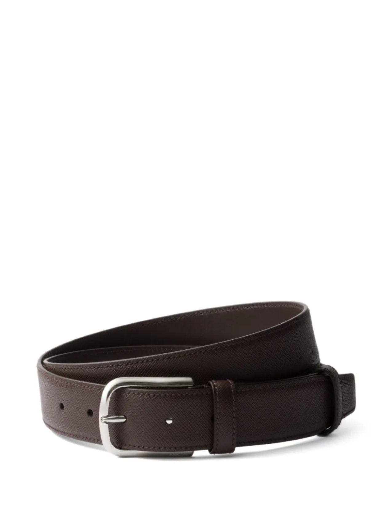 Ремень из сафьяновой кожи Prada, коричневый
Ремень из сафьяновой кожи Prada, коричневый