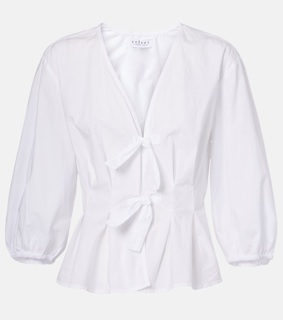 Блузка из хлопкового поплина Riri Velvet, белый
Блузка из хлопкового поплина Riri Velvet, белый