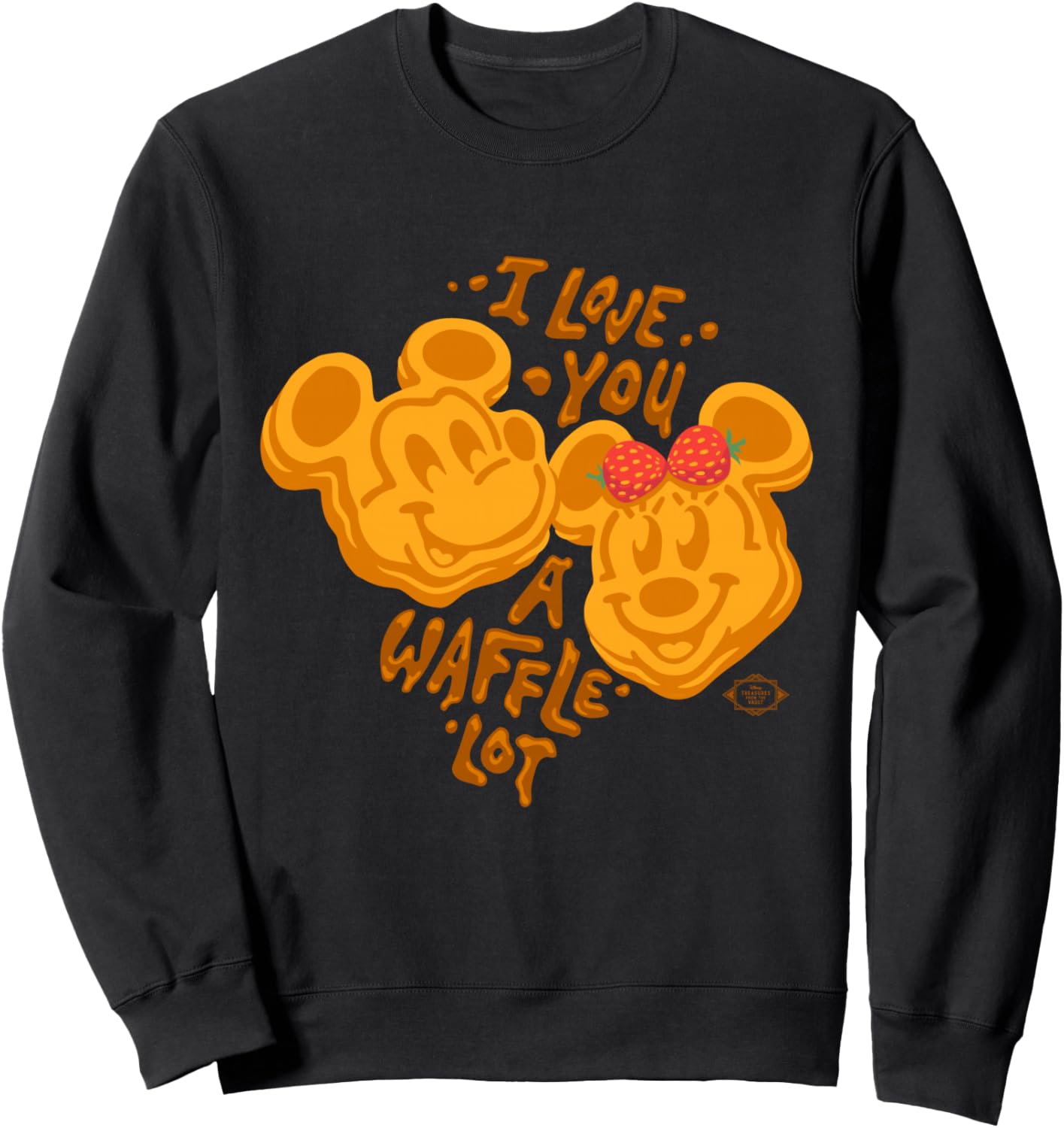 Толстовка Disney Mickey & Minnie Love You a Waffle Lot ко Дню святого Валентина, черная
Толстовка Disney Mickey & Minnie Love You a Waffle Lot ко Дню святого Валентина, черная