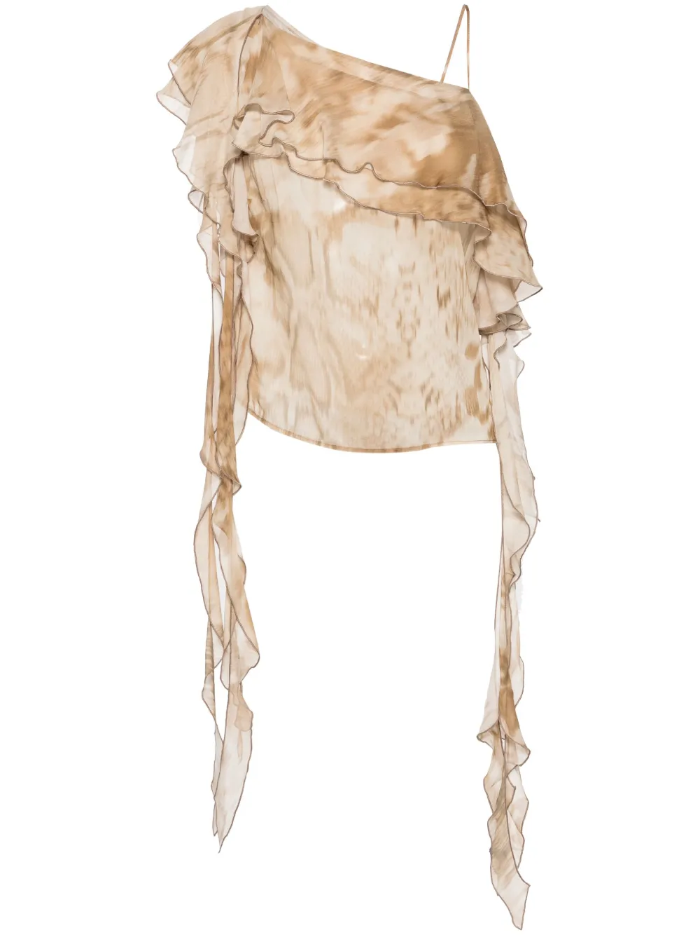 Полупрозрачная блузка с абстрактным принтом BLUMARINE, нейтральный
Полупрозрачная блузка с абстрактным принтом BLUMARINE, нейтральный