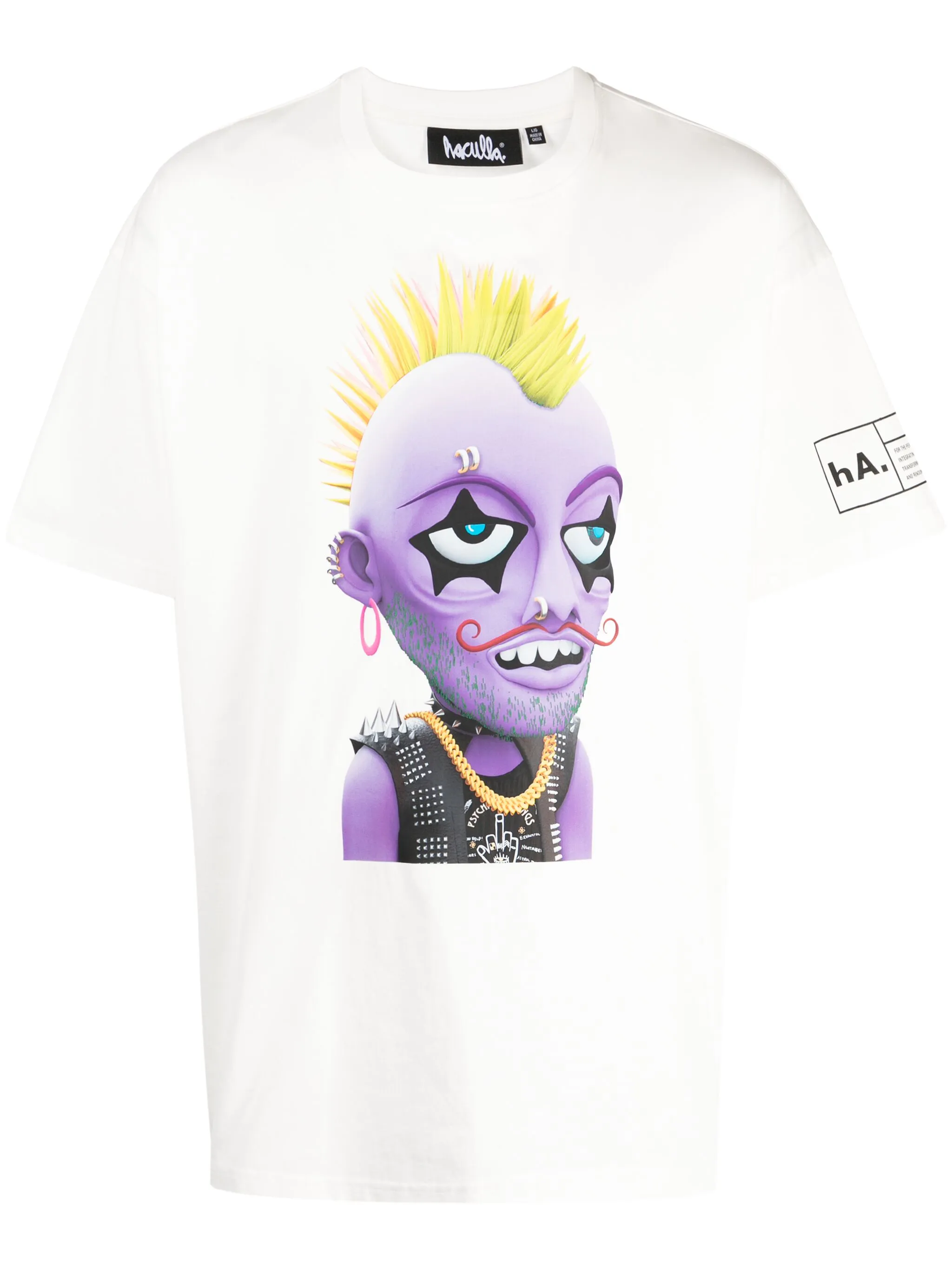 Хлопчатобумажная футболка с принтом Moe Haculla, белый
Хлопчатобумажная футболка с принтом Moe Haculla, белый