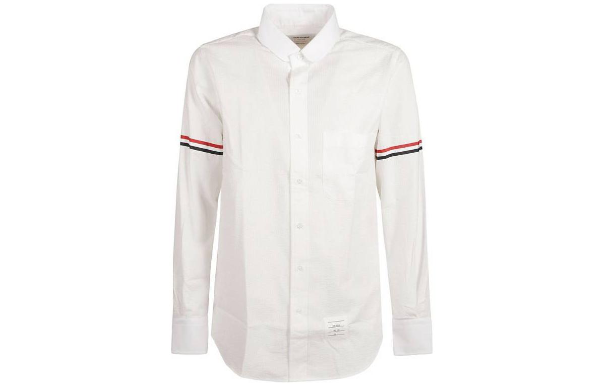 Рубашка с длинными рукавами и пуговицами Thom Browne, белый
Рубашка с длинными рукавами и пуговицами Thom Browne, белый