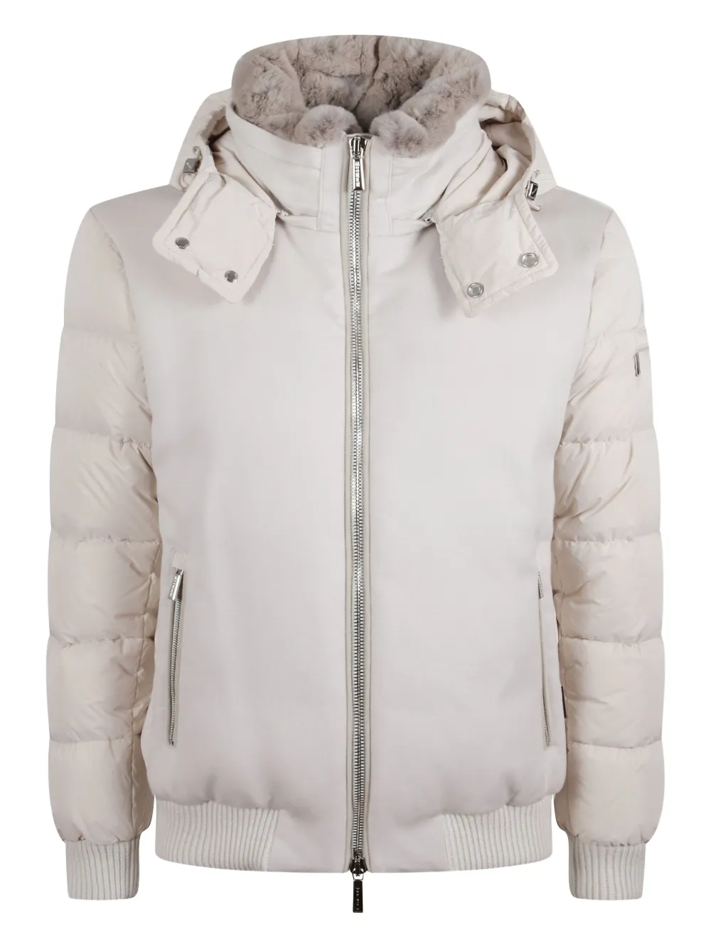 Пальто на молнии с капюшоном Moorer, белый
Пальто на молнии с капюшоном Moorer, белый