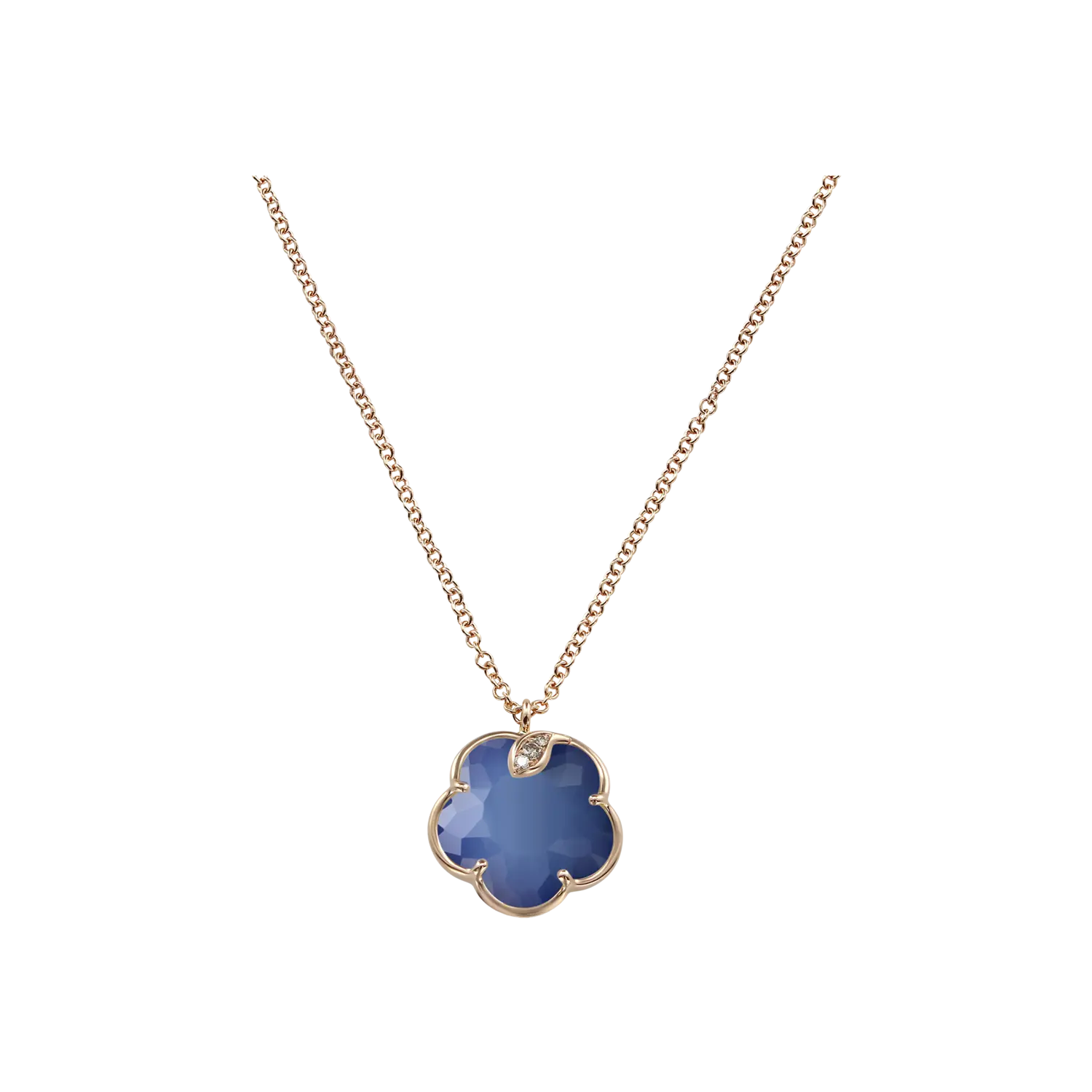 Колье-Чокер petit joli из розового золота с цветком ляпис-лазури, белыми бриллиантами и шампанским Pasquale Bruni
Колье-Чокер petit joli из розового золота с цветком ляпис-лазури, белыми бриллиантами и шампанским Pasquale Bruni