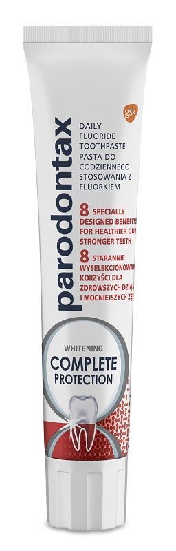 Parodontax Complete Protection Whitening Зубная паста, 75 ml
Parodontax Complete Protection Whitening Зубная паста, 75 ml