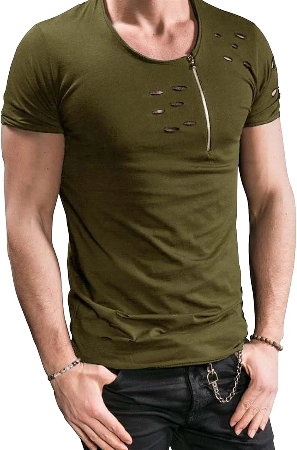 Мужская футболка Slim Fit с молнией SWJGLITTR
Мужская футболка Slim Fit с молнией SWJGLITTR