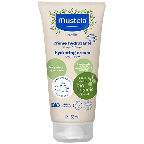 Mustela Bio увлажняющий крем, 150 мл
Mustela Bio увлажняющий крем, 150 мл