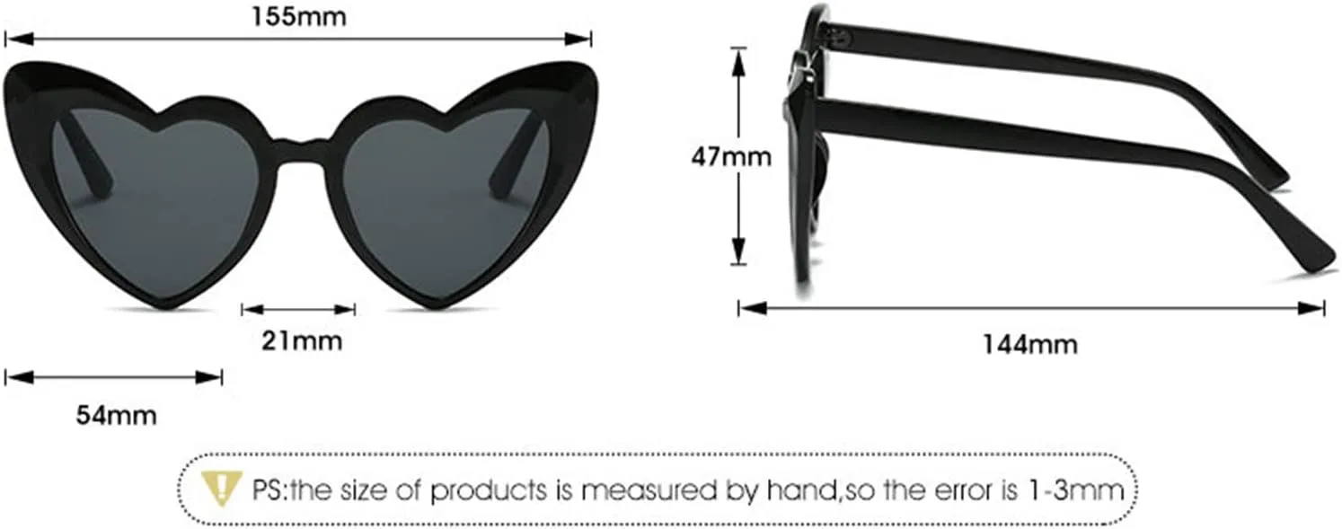 willochra Милые солнцезащитные очки в форме сердца для женщин, винтажные ретро-очки «кошачий глаз» с сердечком, защита от УФ-излучения, 3pcs-black&blue&pink
willochra Милые солнцезащитные очки в форме сердца для женщин, винтажные ретро-очки «кошачий глаз» с сердечком, защита от УФ-излучения, 3pcs-black&blue&pink
