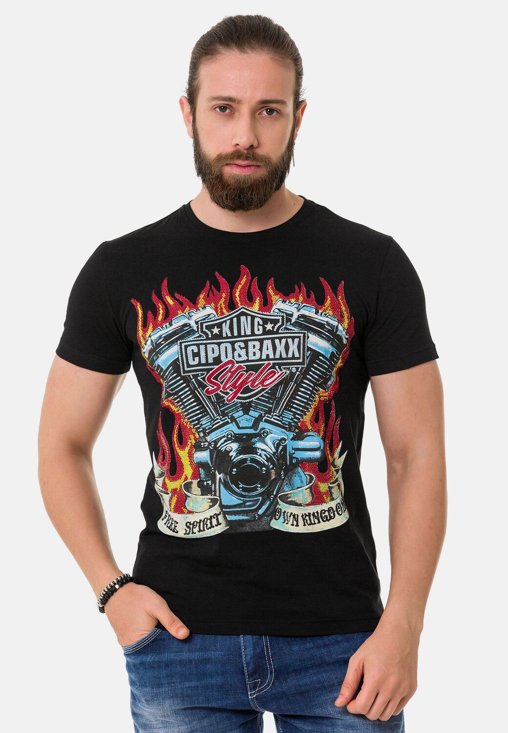 Футболка с классным фирменным принтом CIPO & BAXX, черный
Футболка с классным фирменным принтом CIPO & BAXX, черный