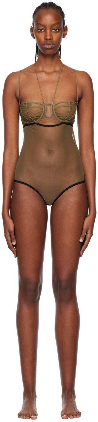 Эксклюзивное боди цвета хаки от SSENSE Nensi Dojaka
Эксклюзивное боди цвета хаки от SSENSE Nensi Dojaka