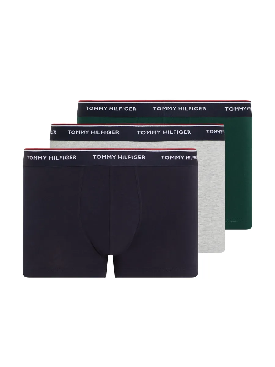 Tommy Hilfiger Underwear Трусы "3P TRUNK" (3 шт. в упаковке, 3 шт. в упаковке), с эластичным поясом с логотипом, цвет Hunter/Grey Htr/Des Sky
Tommy Hilfiger Underwear Трусы "3P TRUNK" (3 шт. в упаковке, 3 шт. в упаковке), с эластичным поясом с логотипом, цвет Hunter/Grey Htr/Des Sky