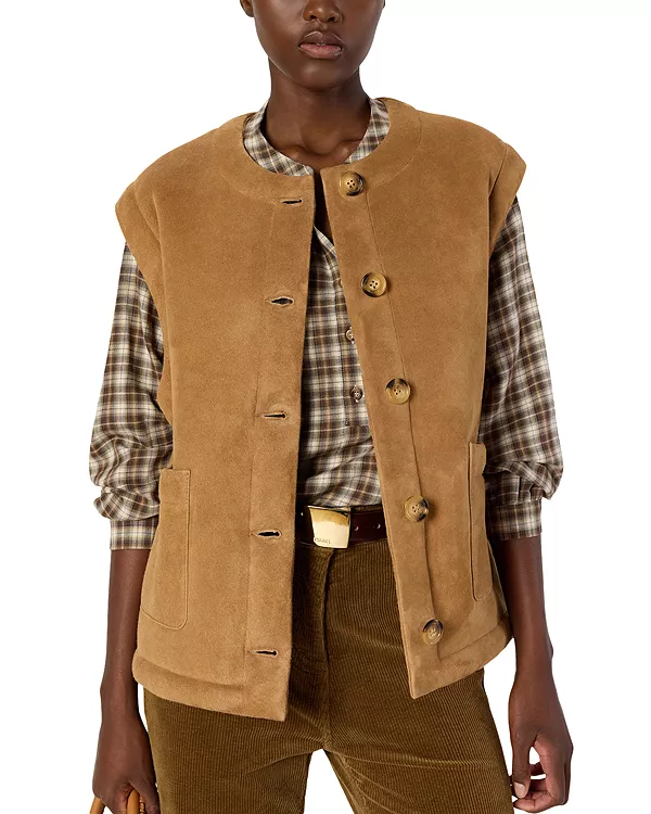Кожаный жилет Мелиссы Gerard Darel, бежевый
Кожаный жилет Мелиссы Gerard Darel, бежевый