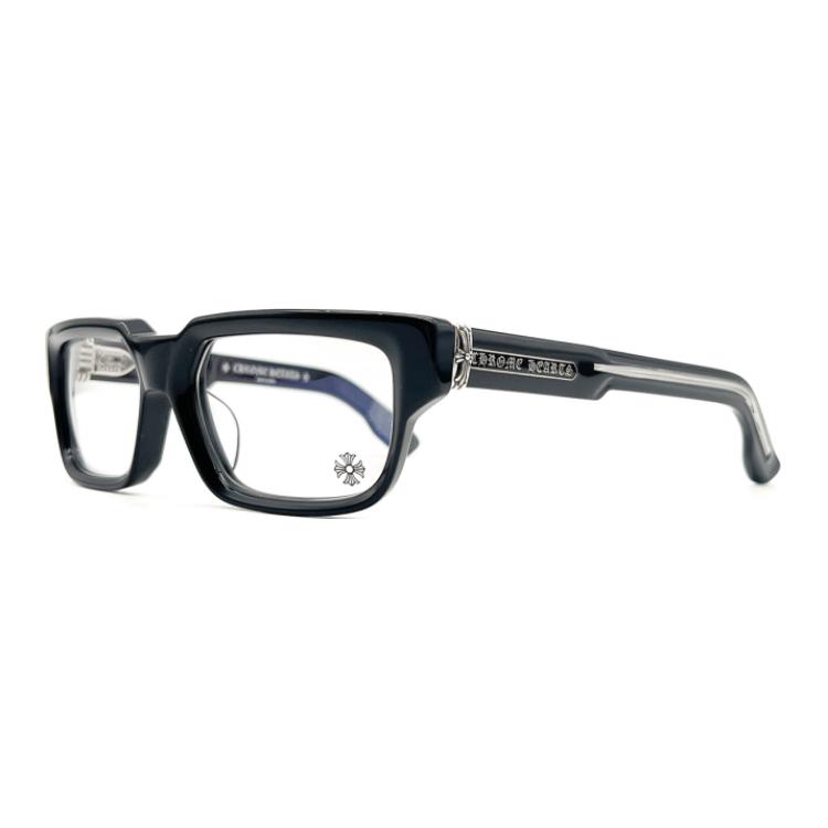 Chrome Hearts Rectangular Eyeglass Frames Unisex Black Silver
Chrome Hearts Rectangular Eyeglass Frames Unisex Black Silver
