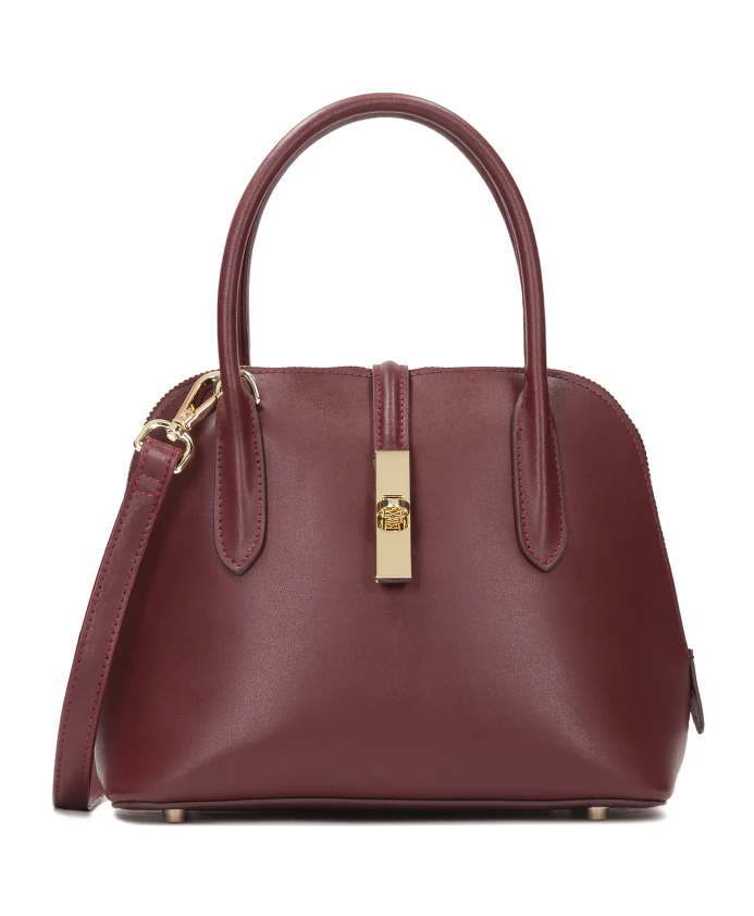 Сумка из бордовой кожи с ручками. Kazar, коричневый
Сумка из бордовой кожи с ручками. Kazar, коричневый