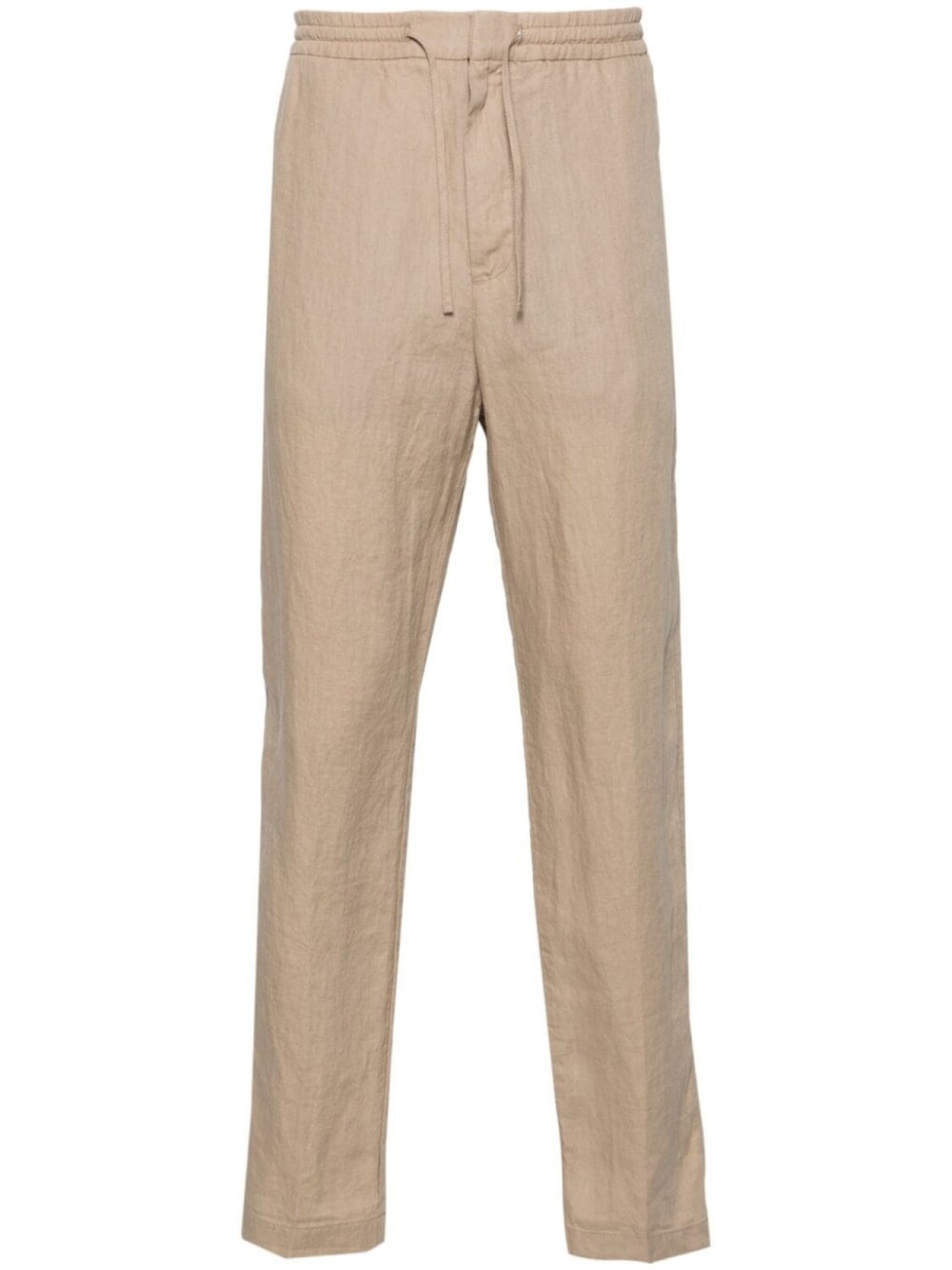 Зауженные льняные брюки средней посадки Canali, бежевый
Зауженные льняные брюки средней посадки Canali, бежевый