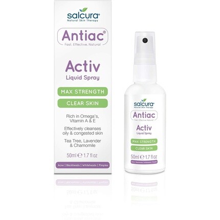 Natural Skin Therapy Жидкий спрей Antiac Activ 50 мл, Salcura
Natural Skin Therapy Жидкий спрей Antiac Activ 50 мл, Salcura