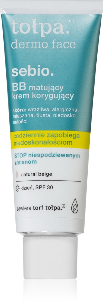 Dermo face sebio матовый BB крем Tołpa, 40 мл
Dermo face sebio матовый BB крем Tołpa, 40 мл