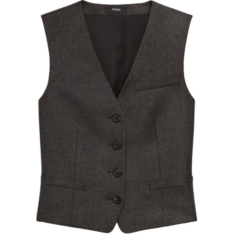 THEORY Жилет из гикори, Dark Gray
THEORY Жилет из гикори, Dark Gray