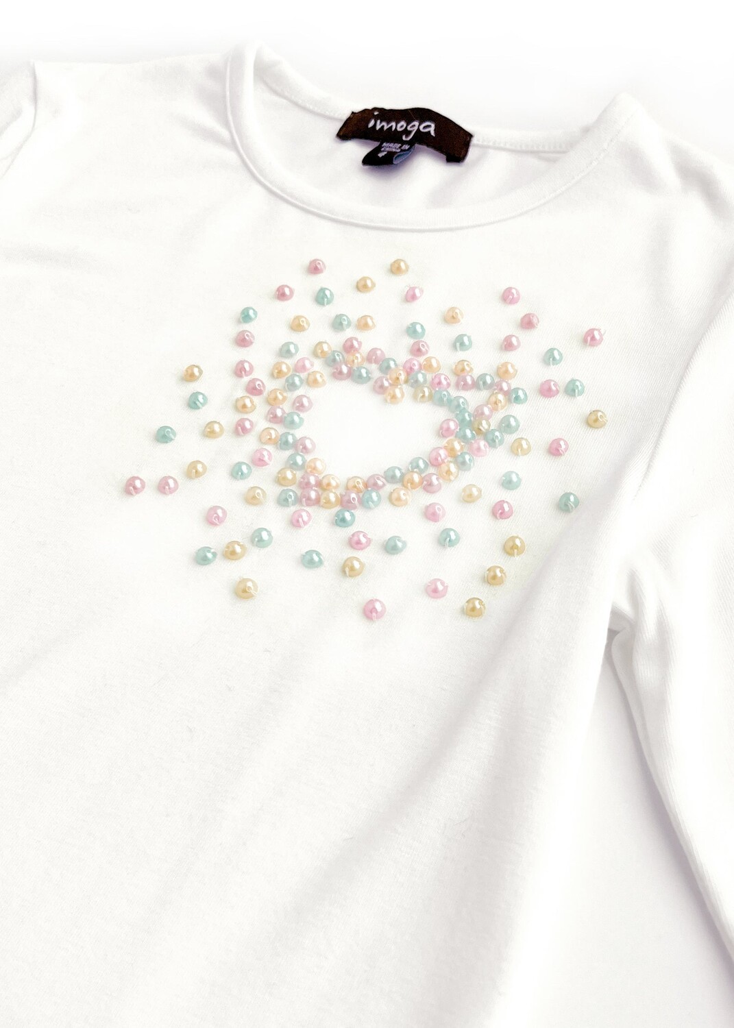 Ариана футболка IMOGA Collection, цвет Heart Snow 
Ариана футболка IMOGA Collection, цвет Heart Snow