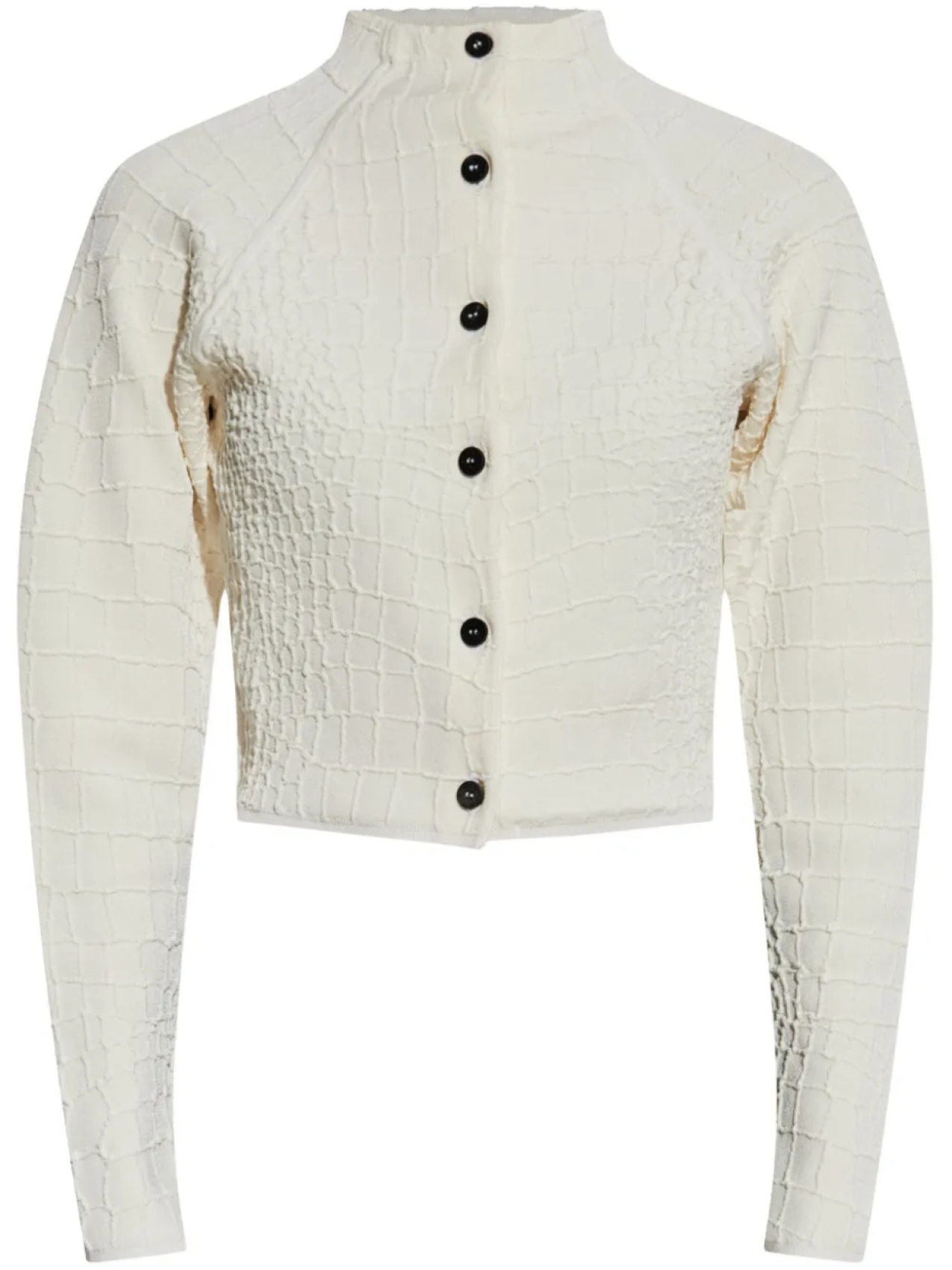 Укороченный кардиган Jacquemus, белый 
Укороченный кардиган Jacquemus, белый