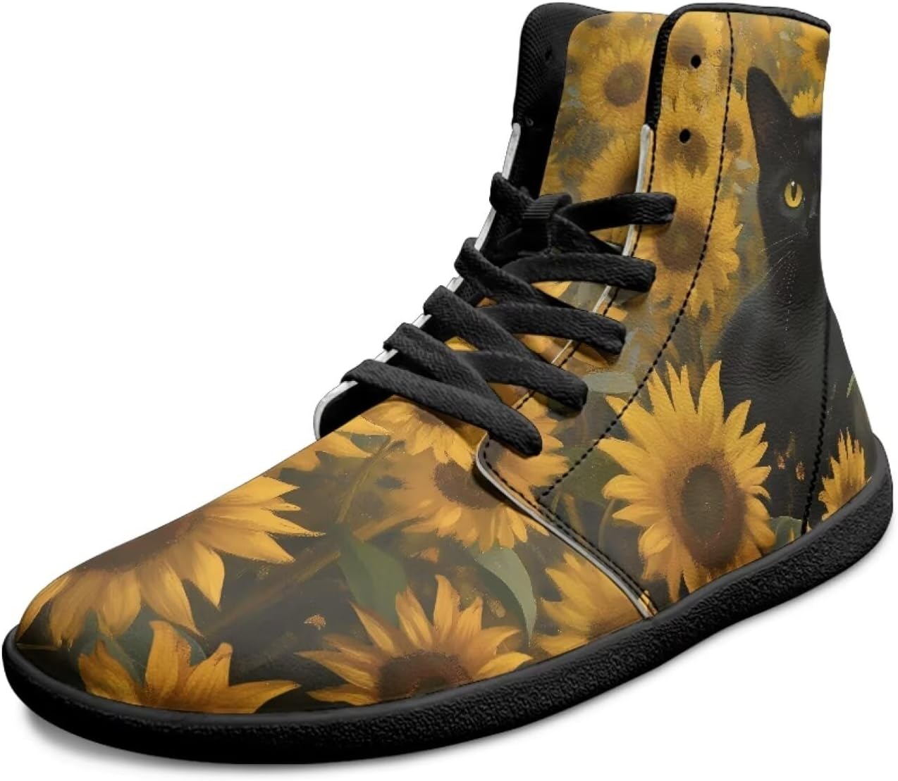 Высокие мужские кроссовки для ходьбы босиком, противоскользящие, на шнуровке, с широким носком, повседневные, дышащие, для ходьбы и тренировок Xixirimido, Sunflower Cat
Высокие мужские кроссовки для ходьбы босиком, противоскользящие, на шнуровке, с широким носком, повседневные, дышащие, для ходьбы и тренировок Xixirimido, Sunflower Cat