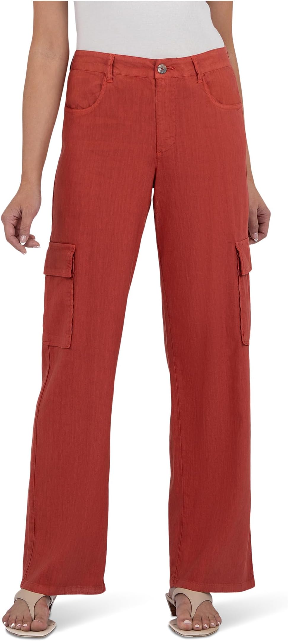 Джинсы KUT from the Kloth Akia Mid Rise Wide Leg Pants With Cargo Pockets, Clay
Джинсы KUT from the Kloth Akia Mid Rise Wide Leg Pants With Cargo Pockets, Clay