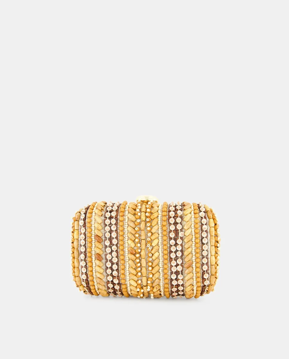 Сумка-клатч с деревянными бусинами Tintoretto, бежевый
Сумка-клатч с деревянными бусинами Tintoretto, бежевый