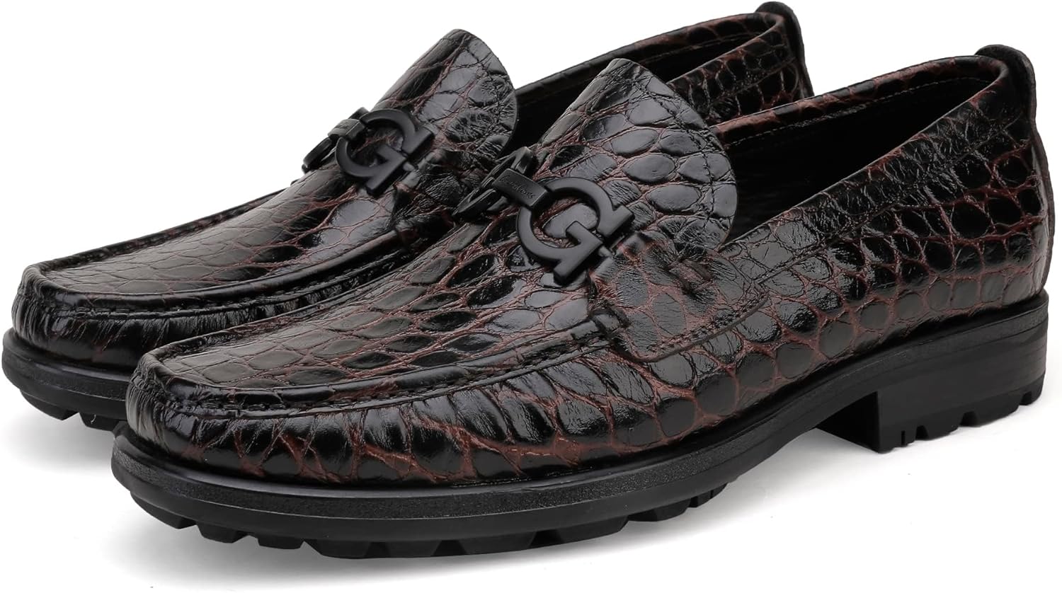Мужские модные кожаные пенни-лоферы, с тиснением под крокодила, на толстой подошве, без шнурков, для торжественных и повседневных мероприятий, классические слип-оны для мужчин Generic, Coffee
Мужские модные кожаные пенни-лоферы, с тиснением под крокодила, на толстой подошве, без шнурков, для торжественных и повседневных мероприятий, классические слип-оны для мужчин Generic, Coffee