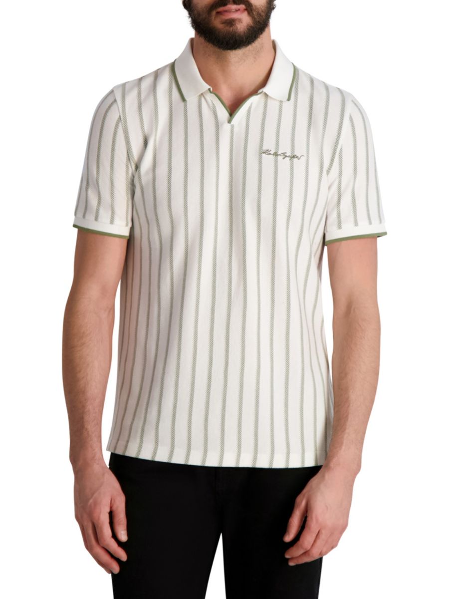 Полосатая рубашка-поло с воротником Джонни Karl Lagerfeld Paris, цвет White Olive
Полосатая рубашка-поло с воротником Джонни Karl Lagerfeld Paris, цвет White Olive