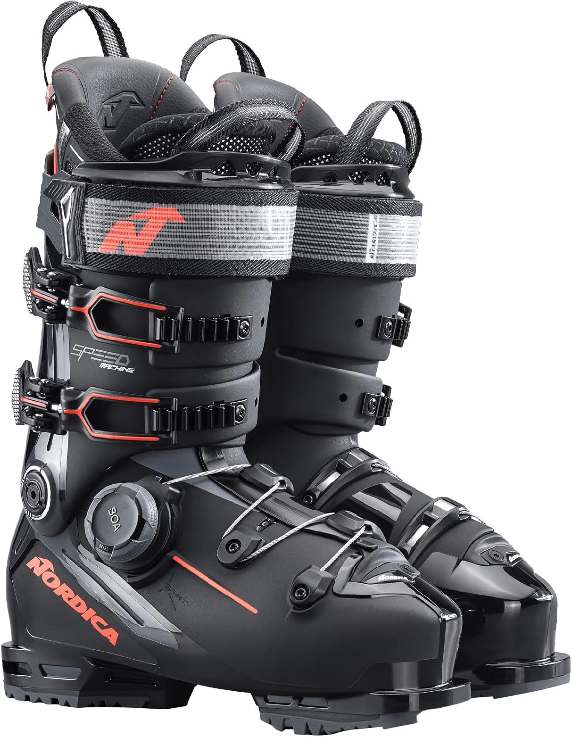 Мужские горнолыжные ботинки NORDICA Speedmachine 3 BOA 130 - высокопроизводительные, прочные, легкие универсальные горнолыжные ботинки с регулируемой посадкой, системой BOA Precision и подошвой Gripwalk, размер 26,5, Black / Anthracite / Red
Мужские горнолыжные ботинки NORDICA Speedmachine 3 BOA 130 - высокопроизводительные, прочные, легкие универсальные горнолыжные ботинки с регулируемой посадкой, системой BOA Precision и подошвой Gripwalk, размер 26,5, Black / Anthracite / Red