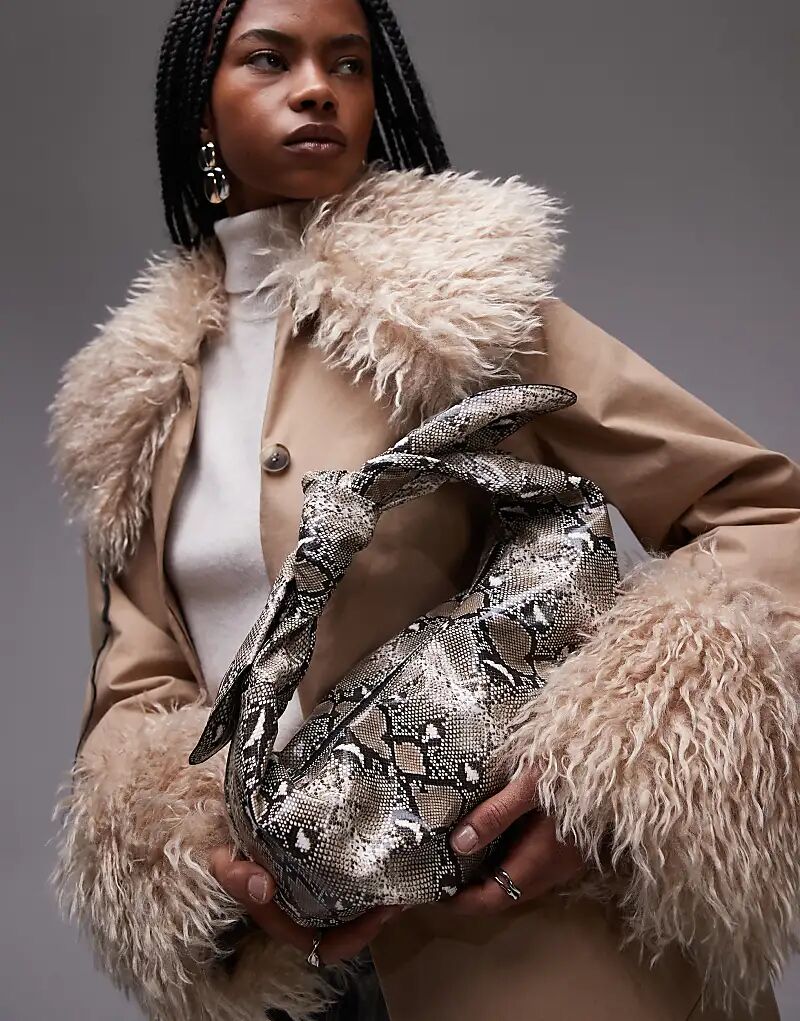 Сумка Sameena с бантом и принтом змеи Topshop
Сумка Sameena с бантом и принтом змеи Topshop