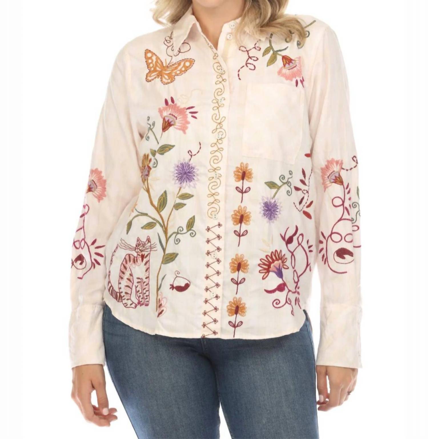 Расслабленная рубашка Toni с карманами в клетку Johnny Was, Plaid
Расслабленная рубашка Toni с карманами в клетку Johnny Was, Plaid