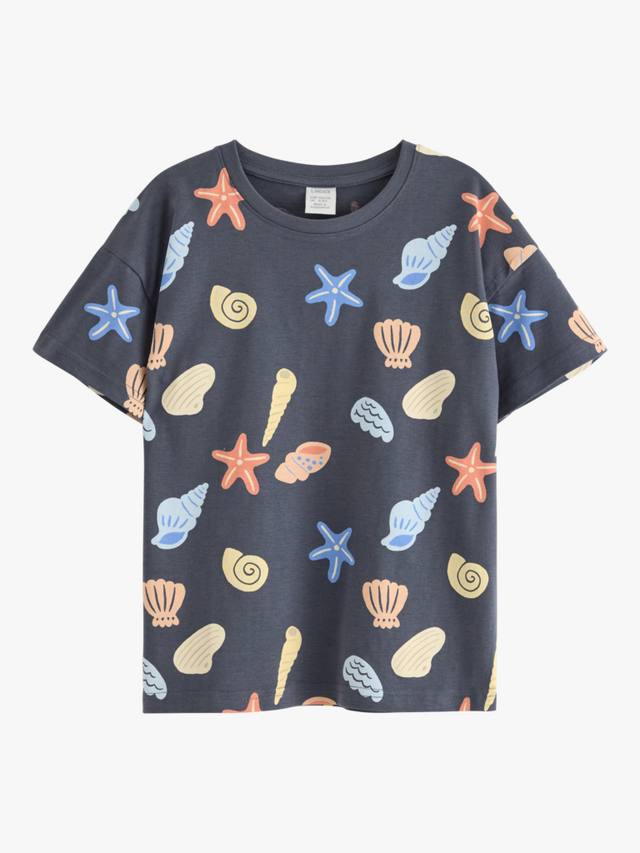 Детская футболка с принтом Cotton Shell и круглым вырезом Lindex
Детская футболка с принтом Cotton Shell и круглым вырезом Lindex