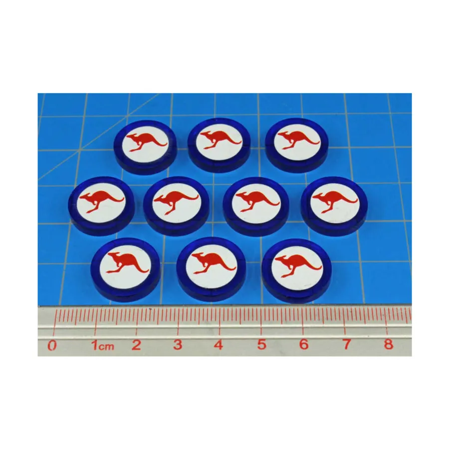 Печатные жетоны фракций времен Второй мировой войны премиум-класса — медальон ВВС Австралии, Token Sets - WWII Factions & Flags
Печатные жетоны фракций времен Второй мировой войны премиум-класса — медальон ВВС Австралии, Token Sets - WWII Factions & Flags