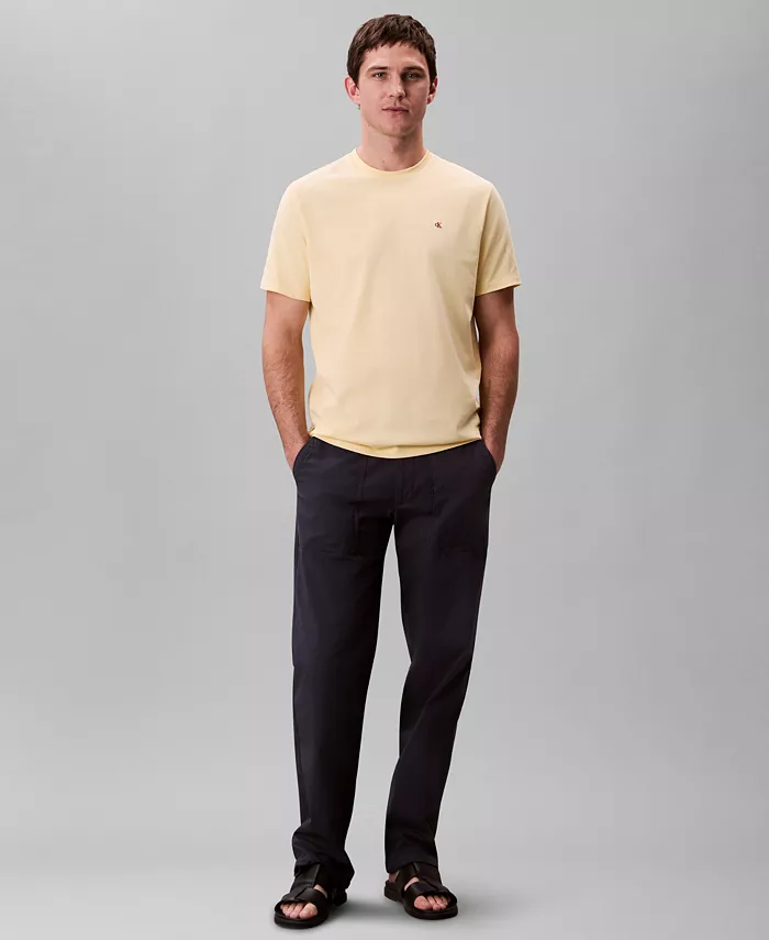 Мужская гладкая хлопковая футболка с круглым вырезом Solid Crewneck Calvin Klein, желтый
Мужская гладкая хлопковая футболка с круглым вырезом Solid Crewneck Calvin Klein, желтый