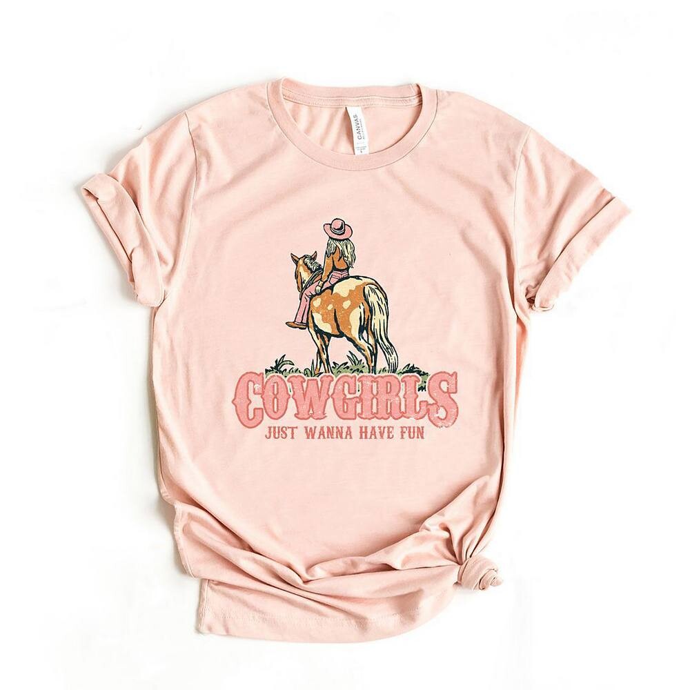 Футболка с короткими рукавами и рисунком «Cowgirls Just Wanna Have Fun» в стиле ретро Simply Sage Market, цвет Blush
Футболка с короткими рукавами и рисунком «Cowgirls Just Wanna Have Fun» в стиле ретро Simply Sage Market, цвет Blush