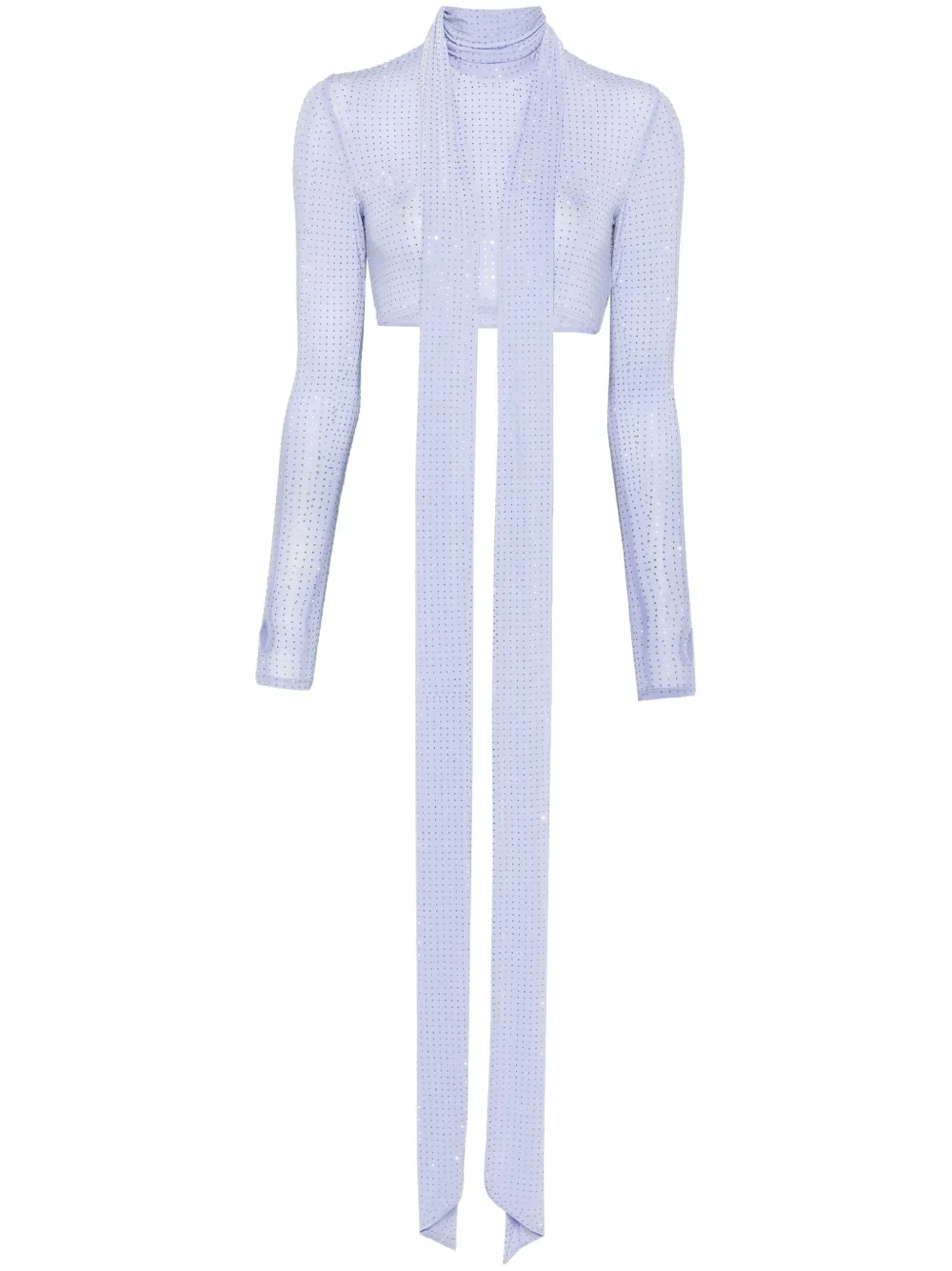 Укороченный топ с длинными рукавами Alex Perry, фиолетовый
Укороченный топ с длинными рукавами Alex Perry, фиолетовый