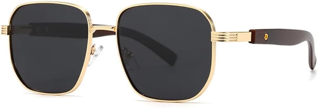 Модные квадратные солнцезащитные очки для мужчин в стиле ретро с заклепками, серебристый градиент, защита от УФ-излучения UV400, женские солнцезащитные очки TVTBBVV, C1 Gold Black
Модные квадратные солнцезащитные очки для мужчин в стиле ретро с заклепками, серебристый градиент, защита от УФ-излучения UV400, женские солнцезащитные очки TVTBBVV, C1 Gold Black