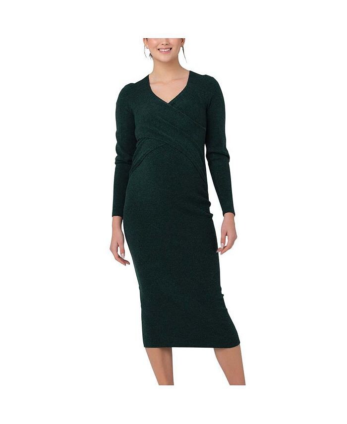 Вязаное платье для кормящих мам Heidi Cross Front Forest Ripe Maternity, зеленый
Вязаное платье для кормящих мам Heidi Cross Front Forest Ripe Maternity, зеленый