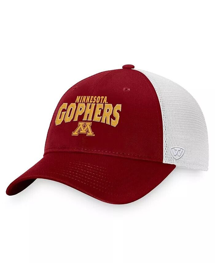 Мужская бордово-белая кепка Minnesota Golden Gophers Breakout Trucker Snapback Top Of The World
Мужская бордово-белая кепка Minnesota Golden Gophers Breakout Trucker Snapback Top Of The World