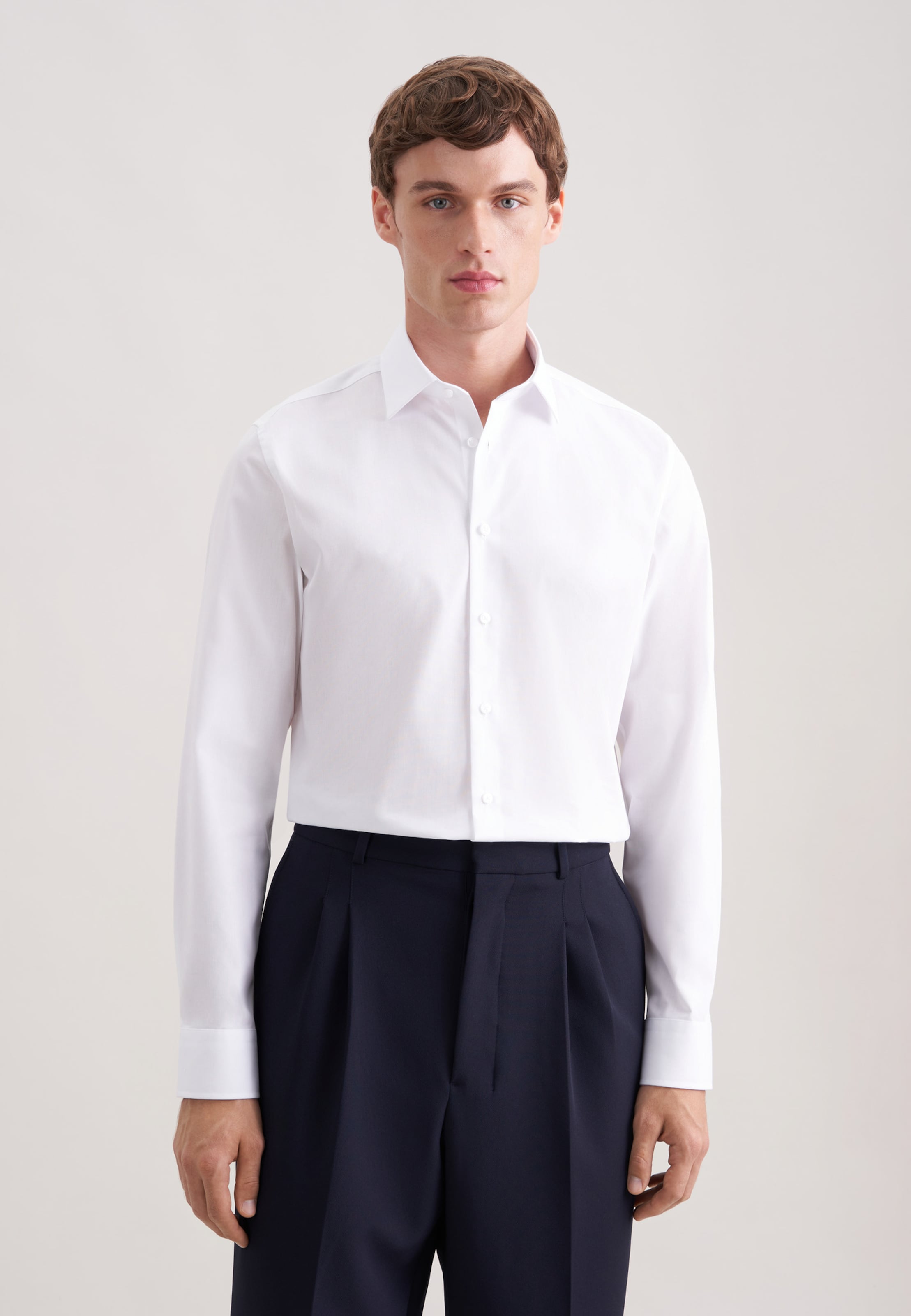 SEIDENSTICKER Белая рубашка для бизнеса Slim fit
SEIDENSTICKER Белая рубашка для бизнеса Slim fit