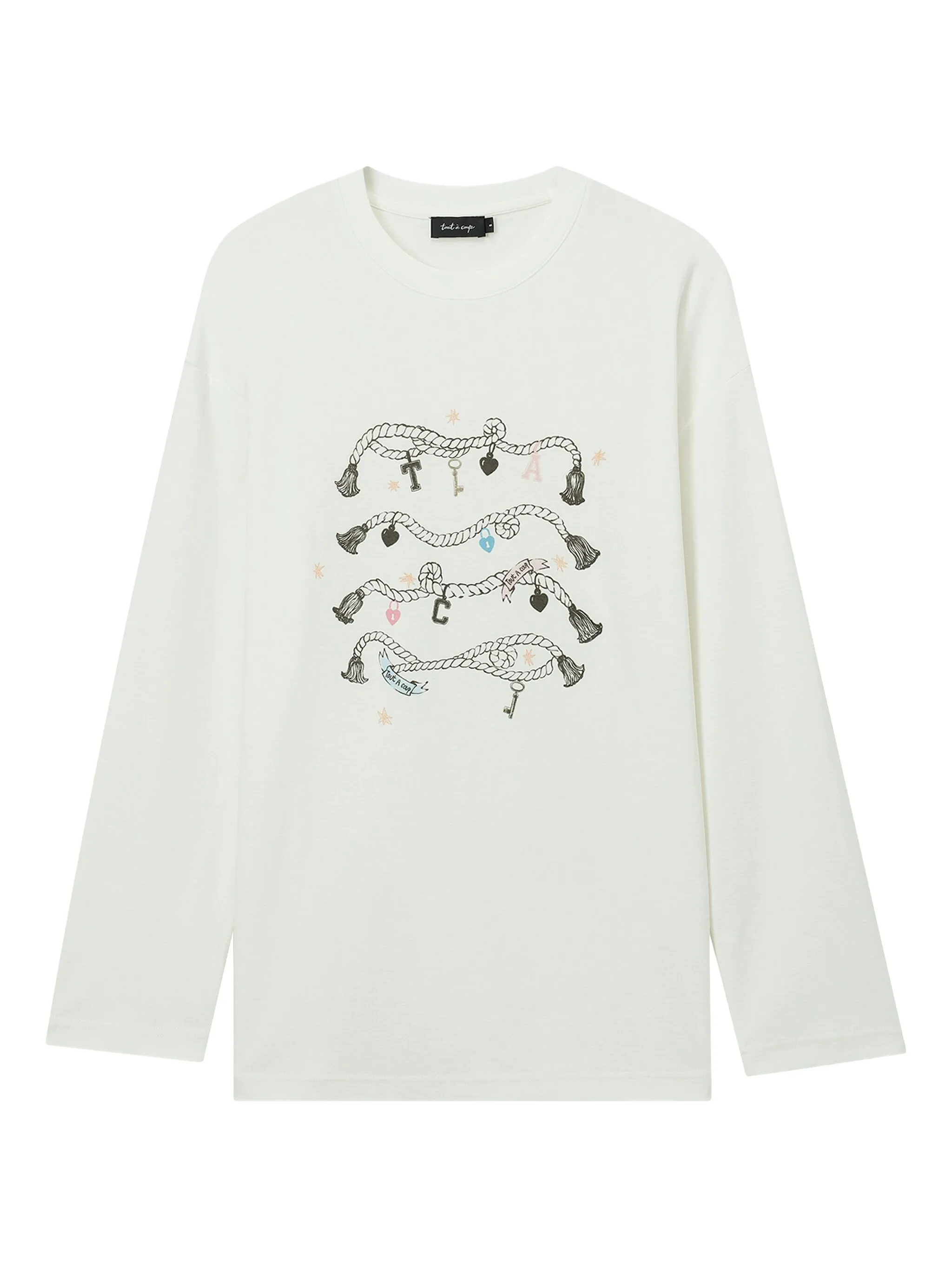 Футболка с графичным принтом и длинными рукавами Tout A Coup, белый
Футболка с графичным принтом и длинными рукавами Tout A Coup, белый