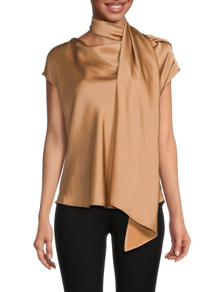 Атласный шарф с воротником-хомутом Renee C., золото
Атласный шарф с воротником-хомутом Renee C., золото