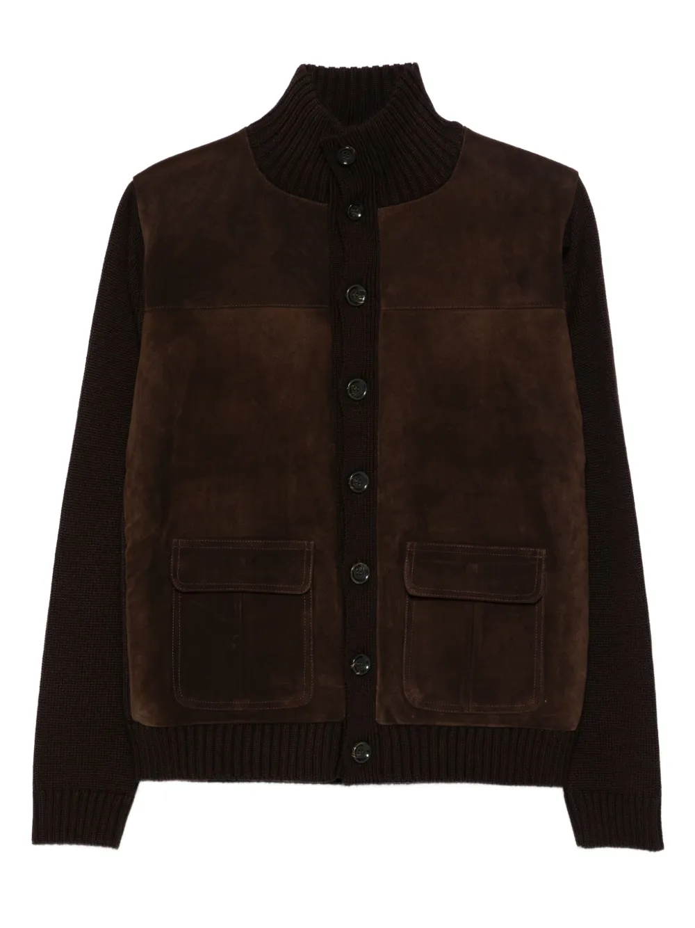 Кардиган с высоким воротником Daniele Fiesoli, коричневый
Кардиган с высоким воротником Daniele Fiesoli, коричневый