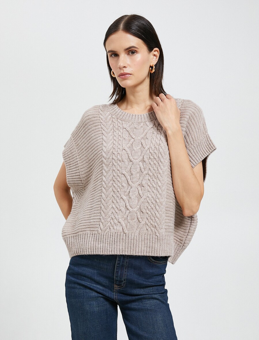 Свитер большого размера Koton, бежевый
Свитер большого размера Koton, бежевый