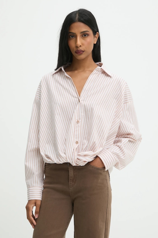 Хлопковая рубашка Answear.Lab, бежевый
Хлопковая рубашка Answear.Lab, бежевый