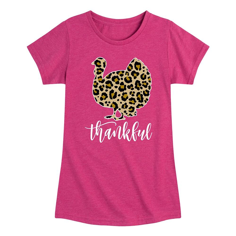 Футболка «Благодарное леопардовое индейка» для девочек 7–16 лет Licensed Character, розовый 
Футболка «Благодарное леопардовое индейка» для девочек 7–16 лет Licensed Character, розовый