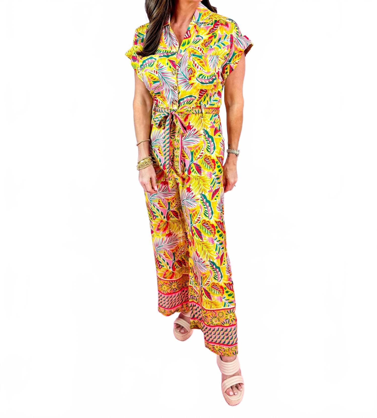 Тропический сатиновый комбинезон в мультицвете Karlie
Тропический сатиновый комбинезон в мультицвете Karlie