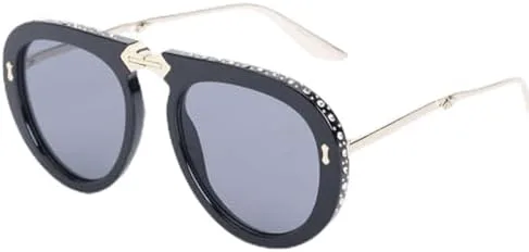 Женские солнцезащитные очки со складной оправой, украшенные стразами, модные очки для женщин и мужчин, с защитой от УФ-излучения UV400 MTZJH, Black-3grey
Женские солнцезащитные очки со складной оправой, украшенные стразами, модные очки для женщин и мужчин, с защитой от УФ-излучения UV400 MTZJH, Black-3grey